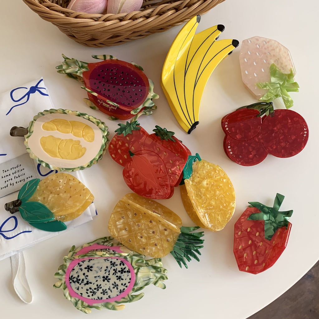 Fruit Acetate Claw Clip – Squishes & Wishes