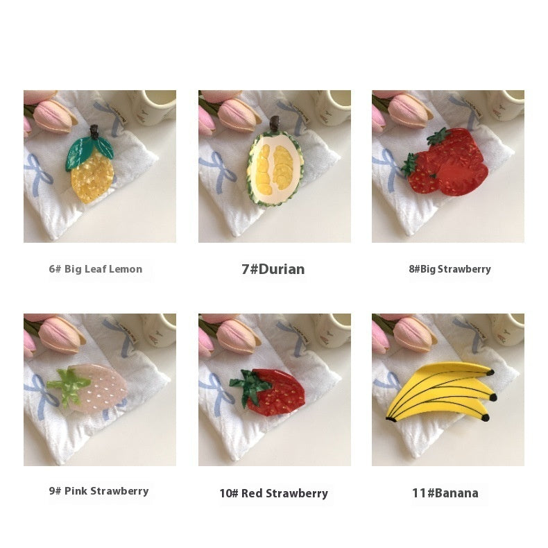 Fruit Acetate Claw Clip – Squishes & Wishes