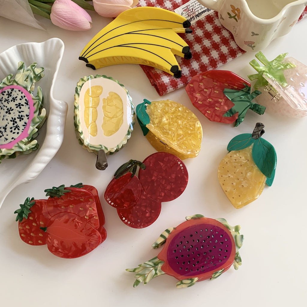 Fruit Acetate Claw Clip – Squishes & Wishes